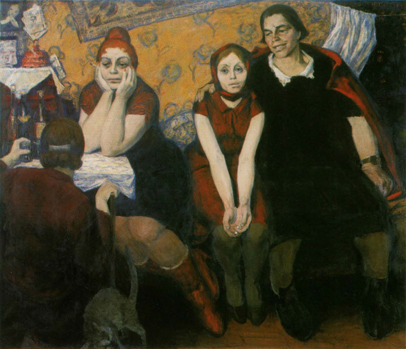 Борис Неменский. Три женщины. Вечер. 1964