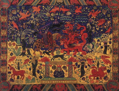 Два века Прароссианства: иллюстрации   Николай Рерих:  Европа, Восток | Бой со змеем