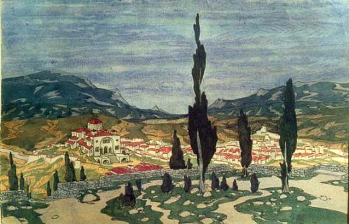    Максимилиан Волошин, акварели | Испания 1916