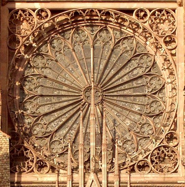 Православная архитектура   Онтология окна (иллюстрации к статье) | Франция, собор в Страсбурге, 16 в.