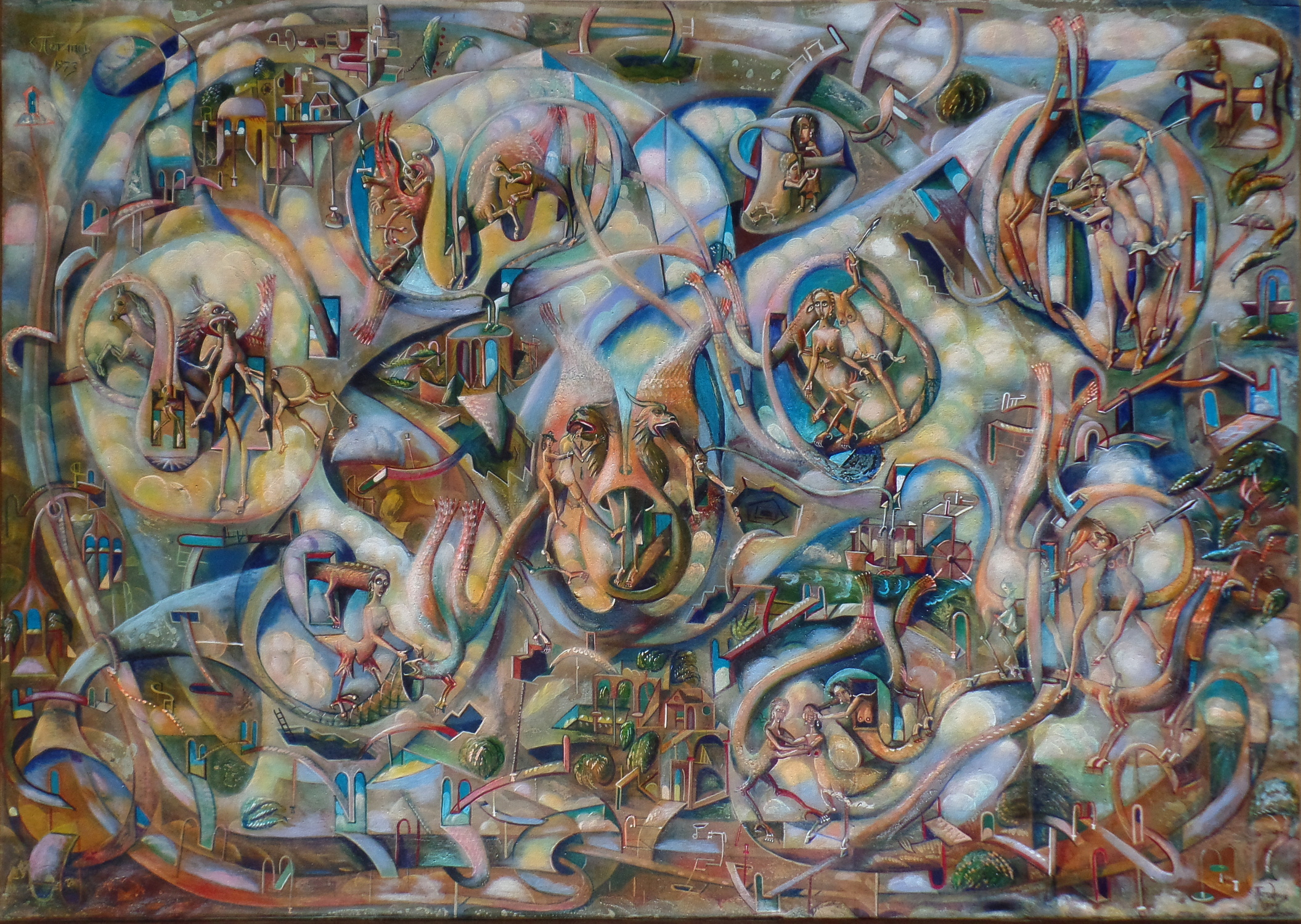 Постсимволизм Сергея Потапова   Живопись (1963-1975 г.) | Астральный пейзаж. 1973