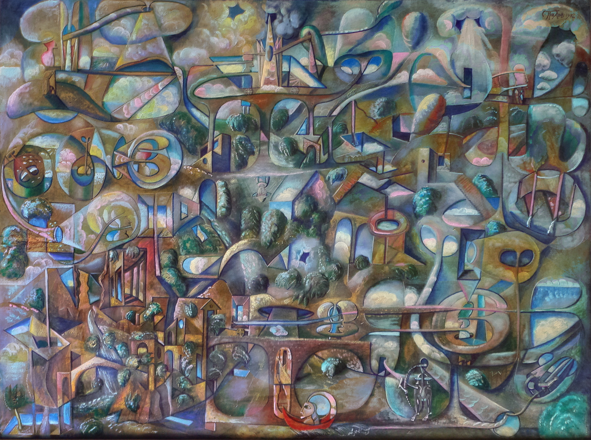 Постсимволизм Сергея Потапова   Живопись (1963-1975 г.) | Метафизический ландшафт. 1972