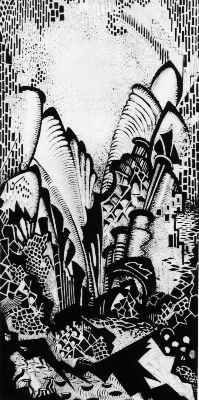    Космизм в искусстве. Иллюстрации к статье | Александр Сардан. С Луны – в космические дали. 1930
