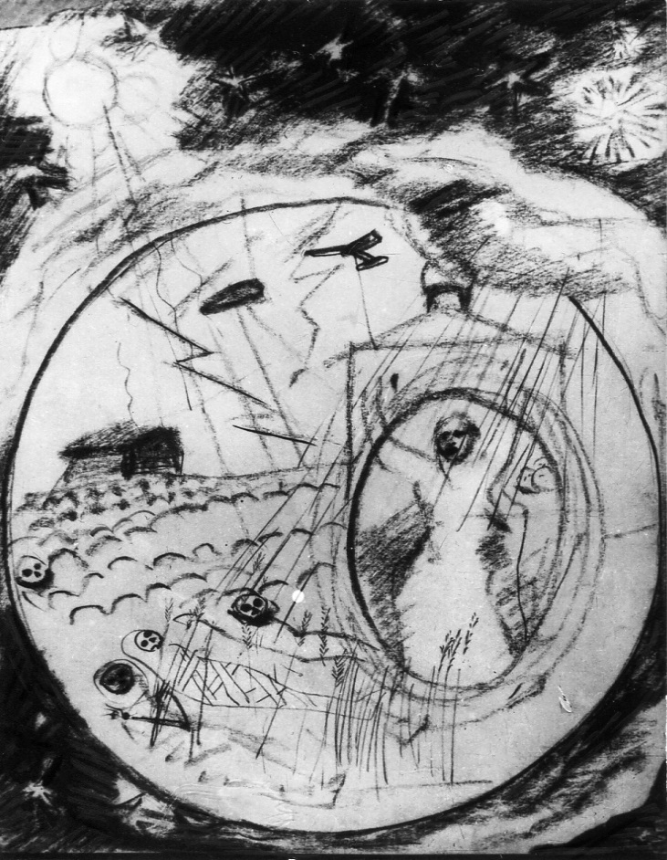    Космизм в искусстве. Иллюстрации к статье | Василий Чекрыгин. Переселение человека на звёзды. 1922