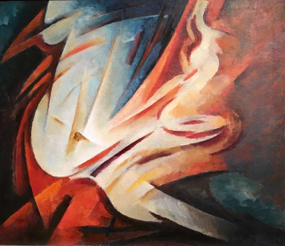    Космизм в искусстве. Иллюстрации к статье | Иван Кудряшов. Композиция. 1961
