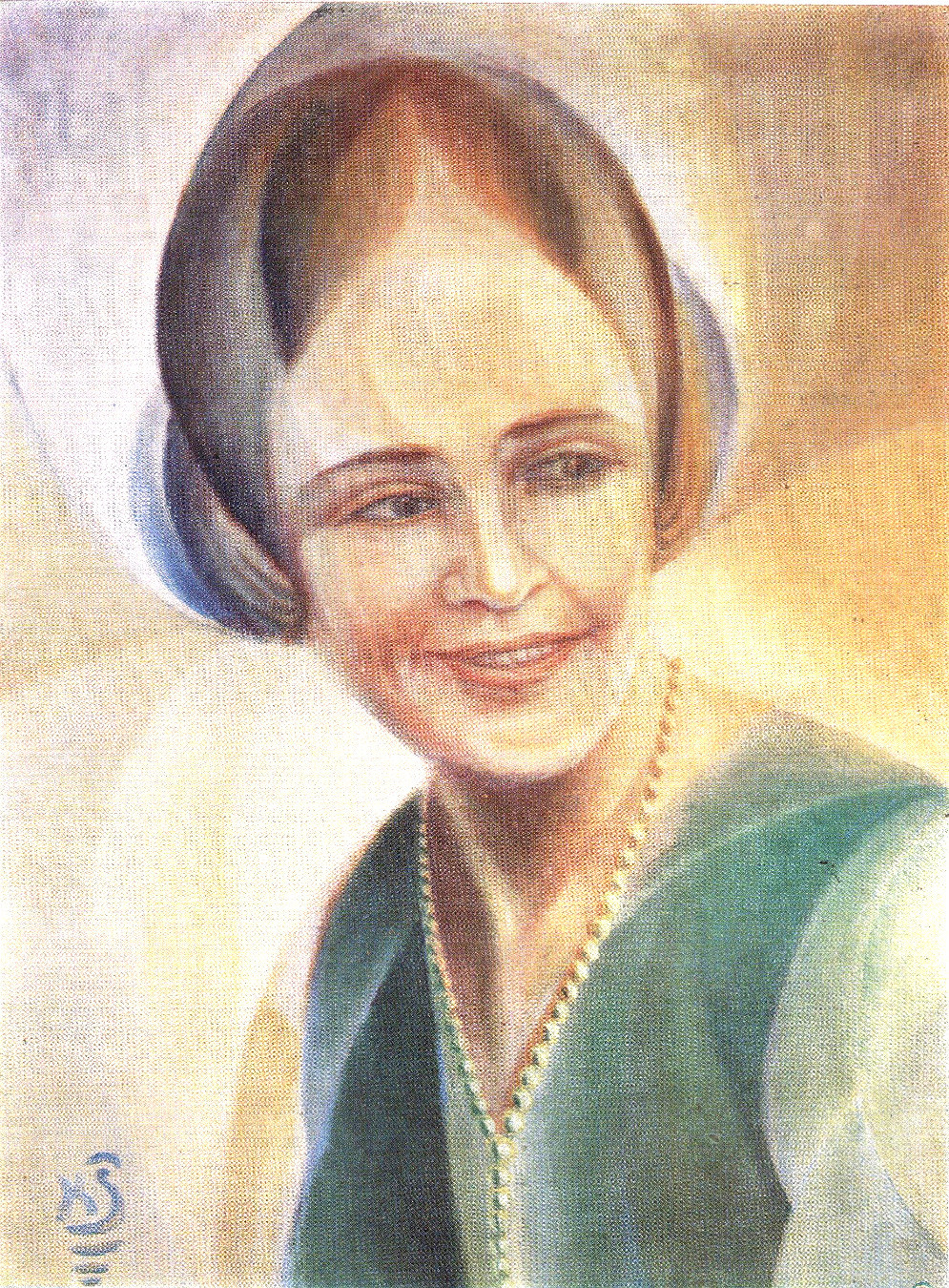    Казис Шимонис, живопись и книжная графика | Портрет Т. Вайчюнене. 1927