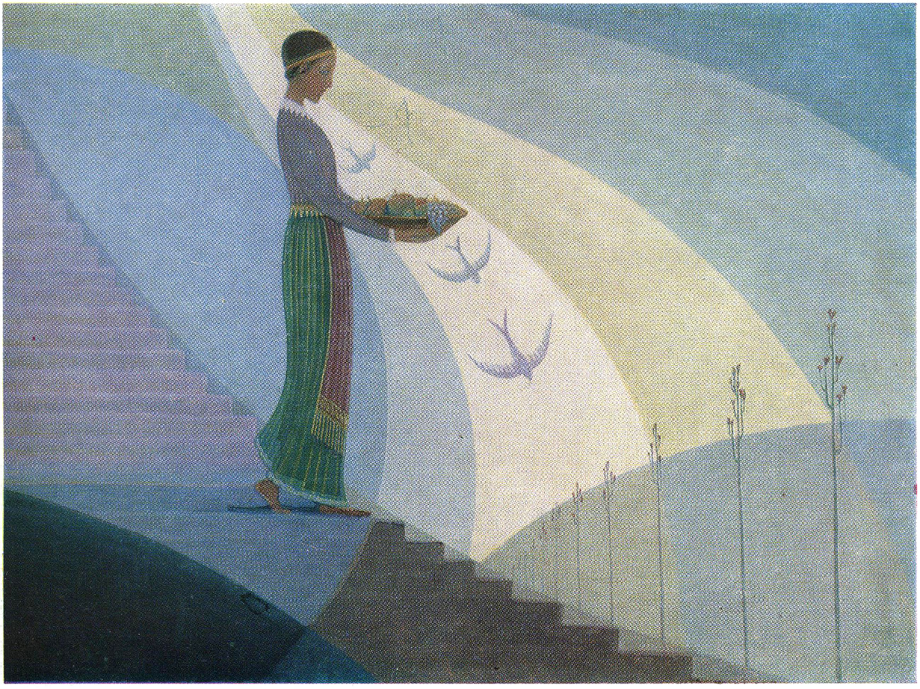    Казис Шимонис, живопись и книжная графика | Встреча весны. 1928