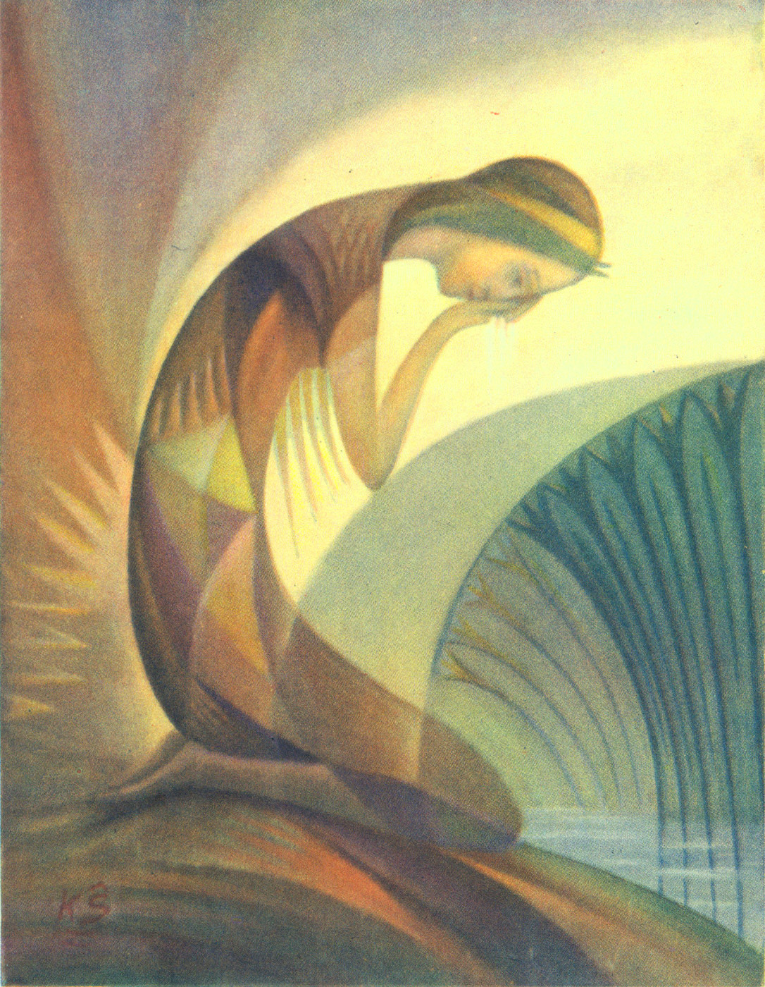    Казис Шимонис, живопись и книжная графика | Жажда. 1927
