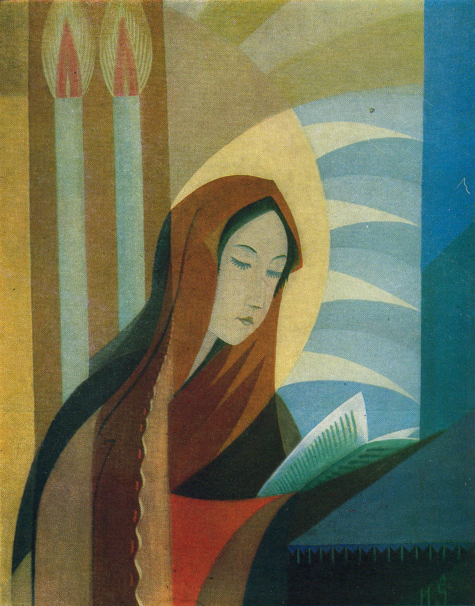    Казис Шимонис, живопись и книжная графика | Сосредоточенность. 1935