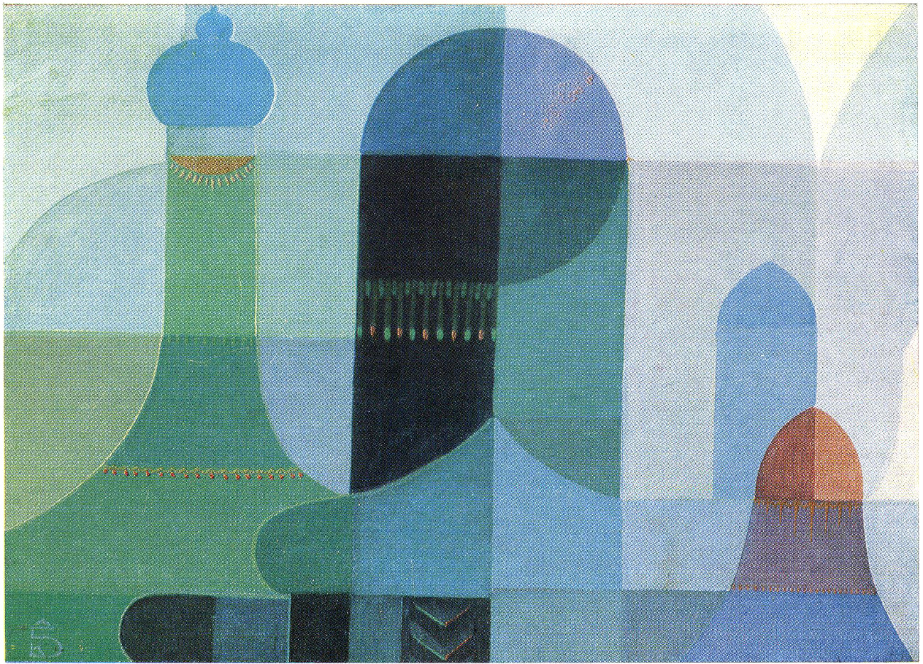    Казис Шимонис, живопись и книжная графика | Силуэты. 1935