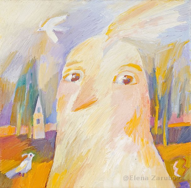    Мир сказки Елены Зарубовой | Портрет птицы