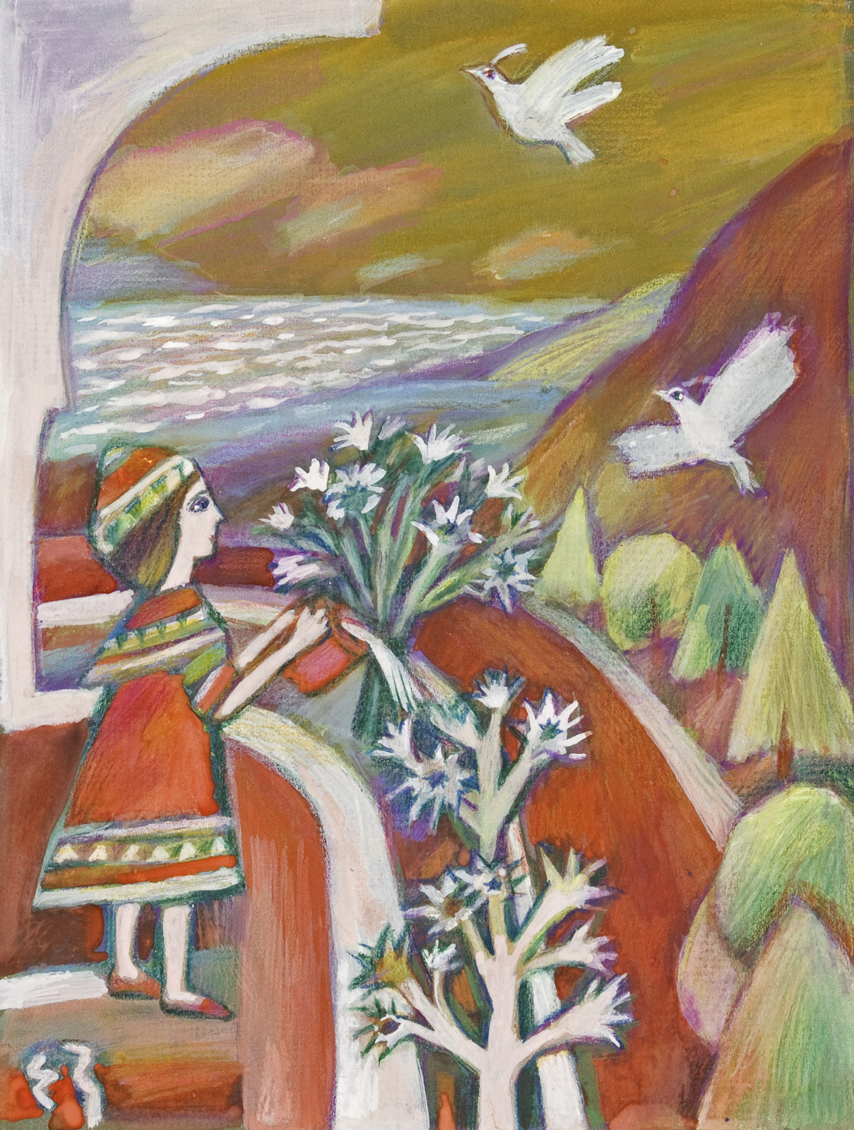    Мир сказки Елены Зарубовой | Цветы на балконе