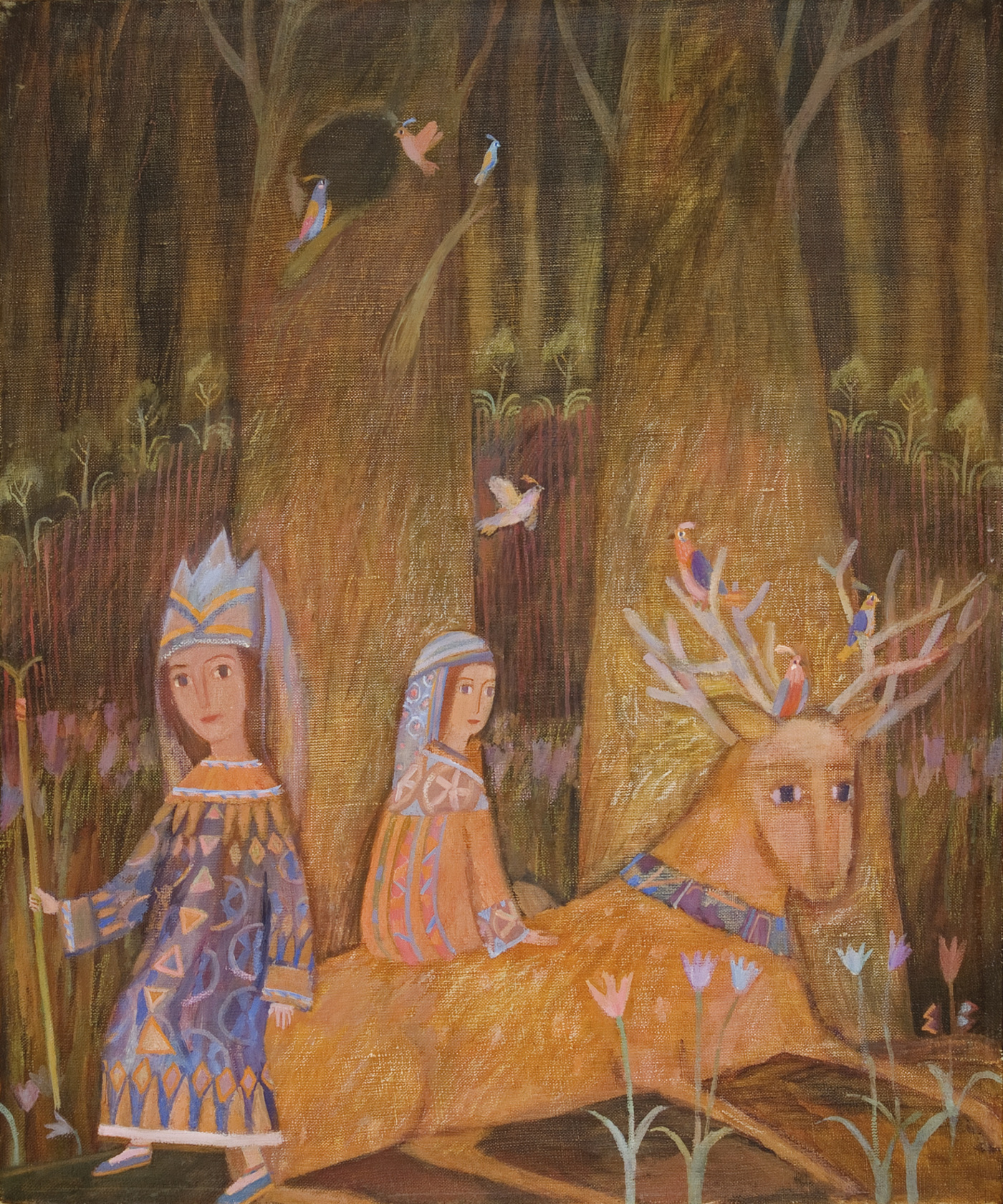    Мир сказки Елены Зарубовой | Отдых под деревьями