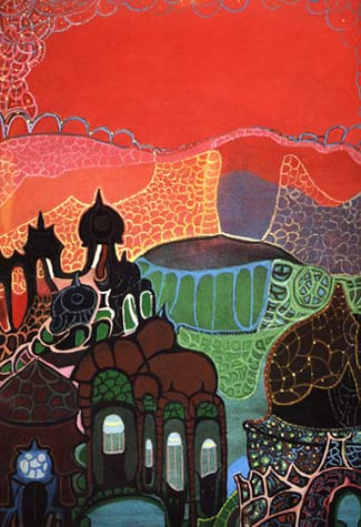 Два века Прароссианства: иллюстрации   Группа «Амаравелла»: Виктор Черноволенко | Огненное небо. 1971