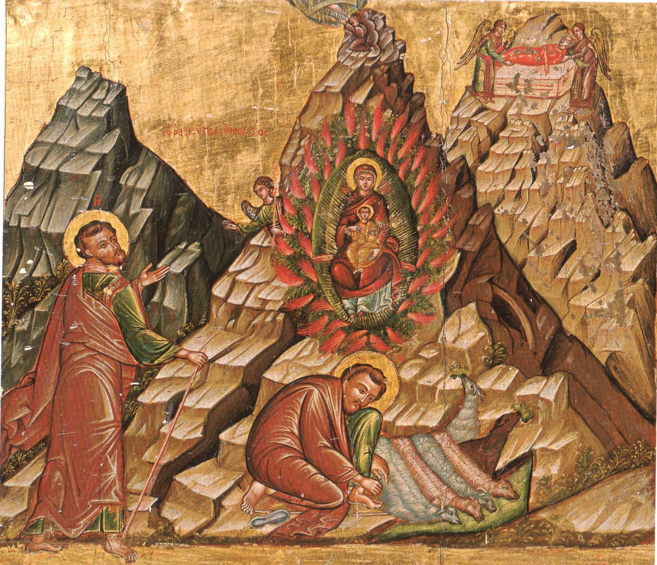 Белый единорог (иконология)   Неопалимая Купина | Икона из монастыря Св. Екатерины