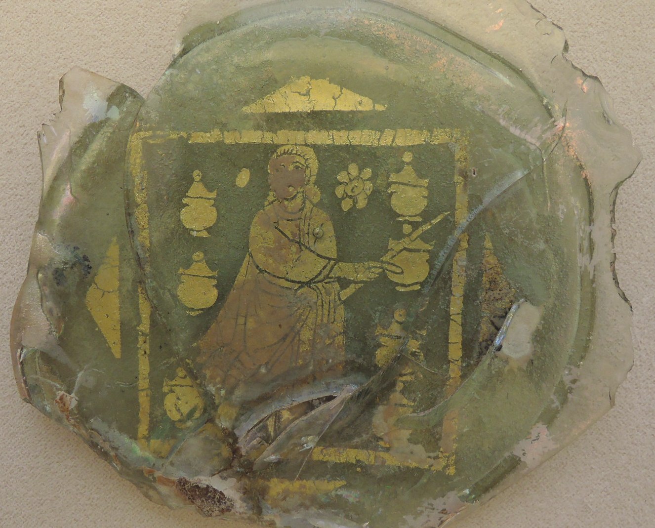 Белый единорог (иконология)   Христианские позолоченные стёкла | Чудо в Кане Галилейской, 4 век