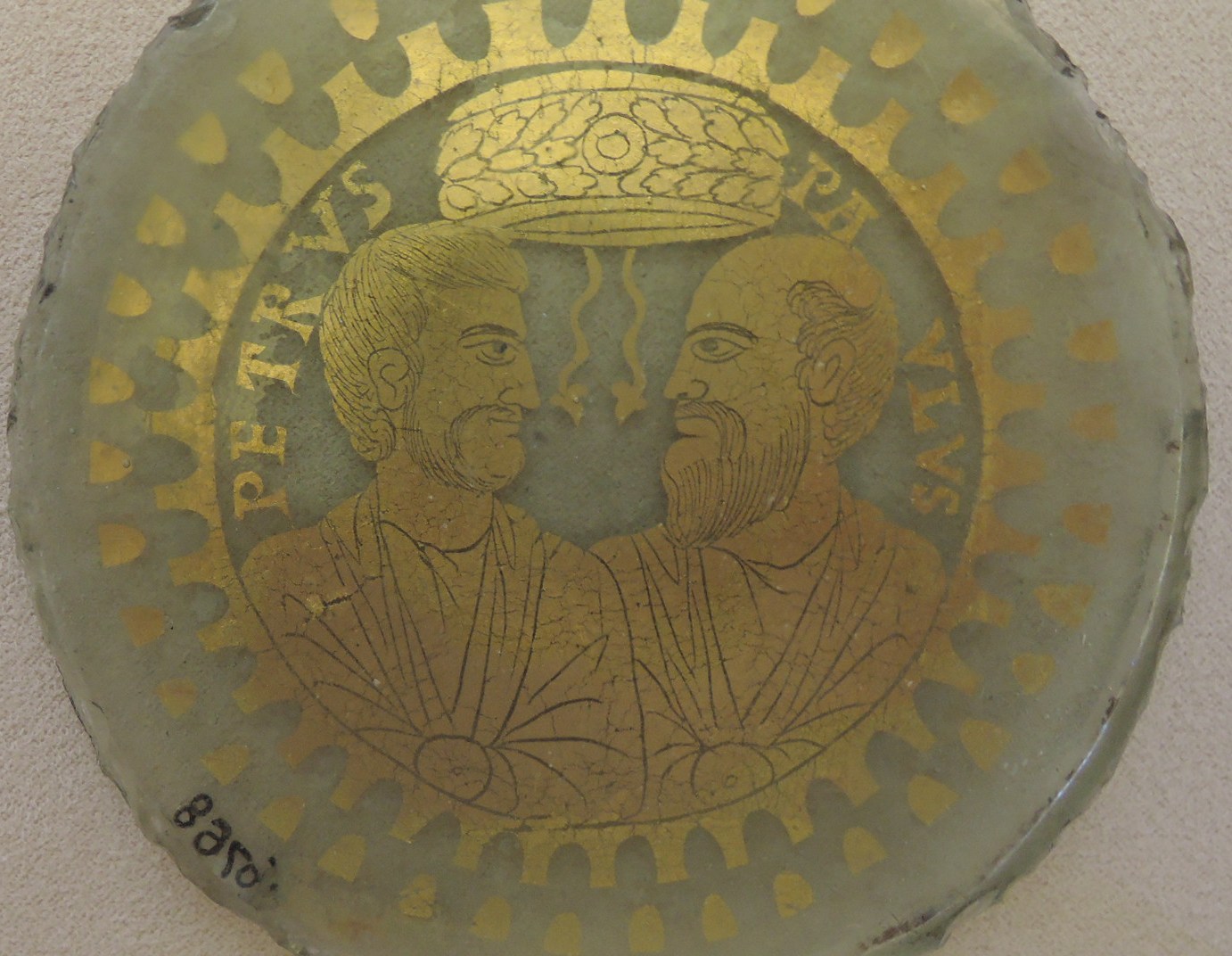 Белый единорог (иконология)   Христианские позолоченные стёкла | Апостолы Пётр и Павел, 4 век